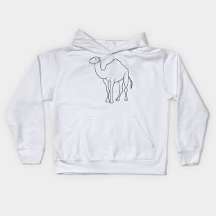 Stick figure camel Kids Hoodie